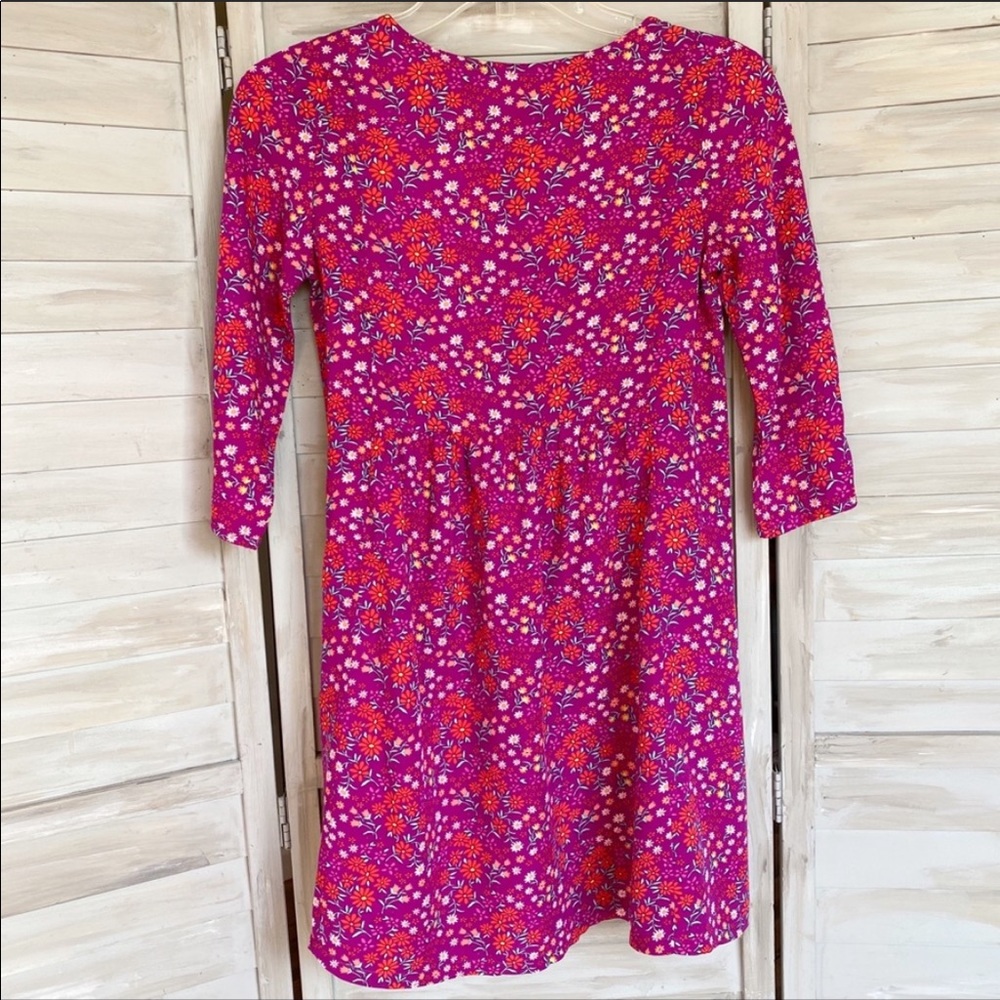 Crazy 8 dress magenta purple floral long sleeve girls size 10 NWT - Picture 5 of 8